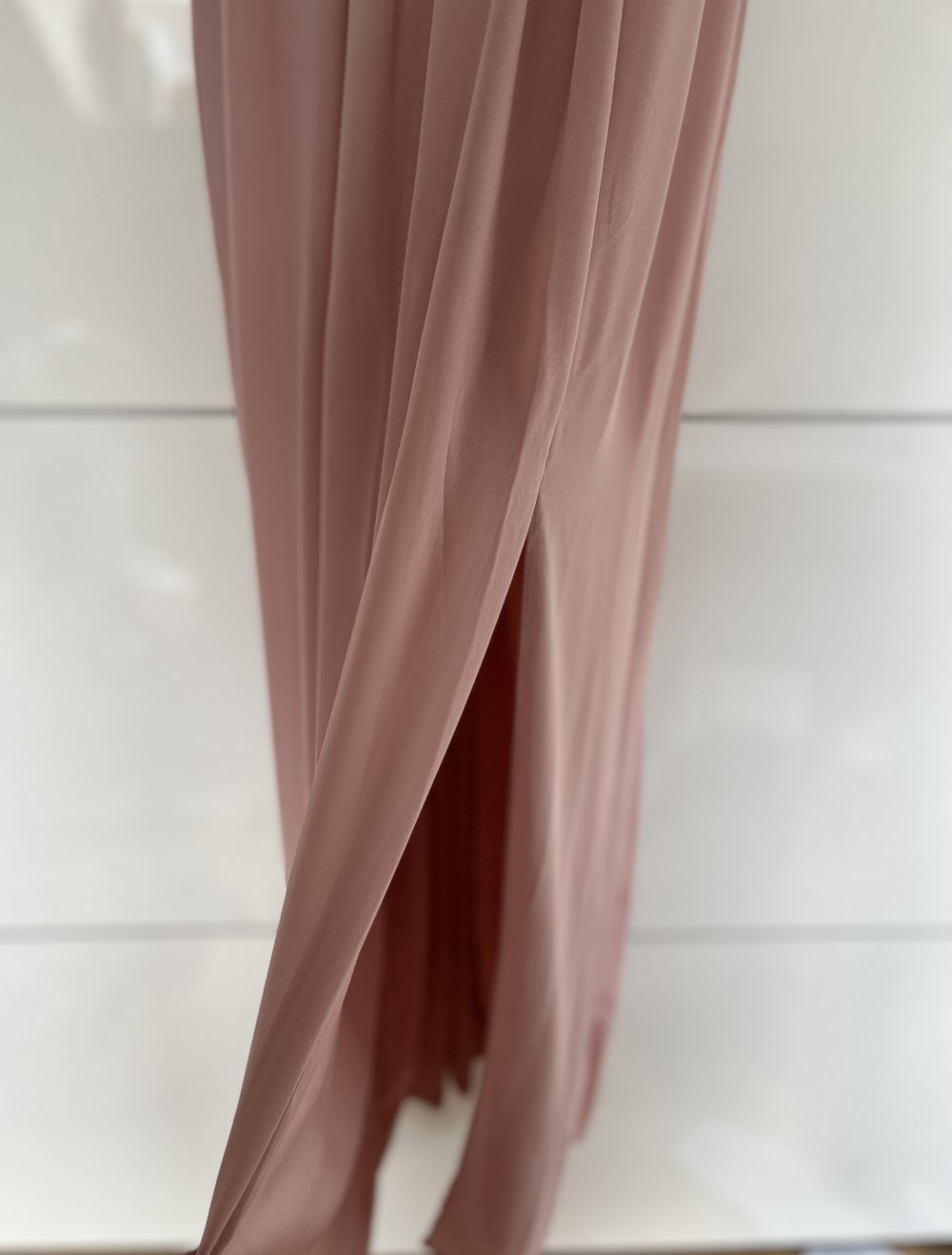 Rosa Boden langes Kleid