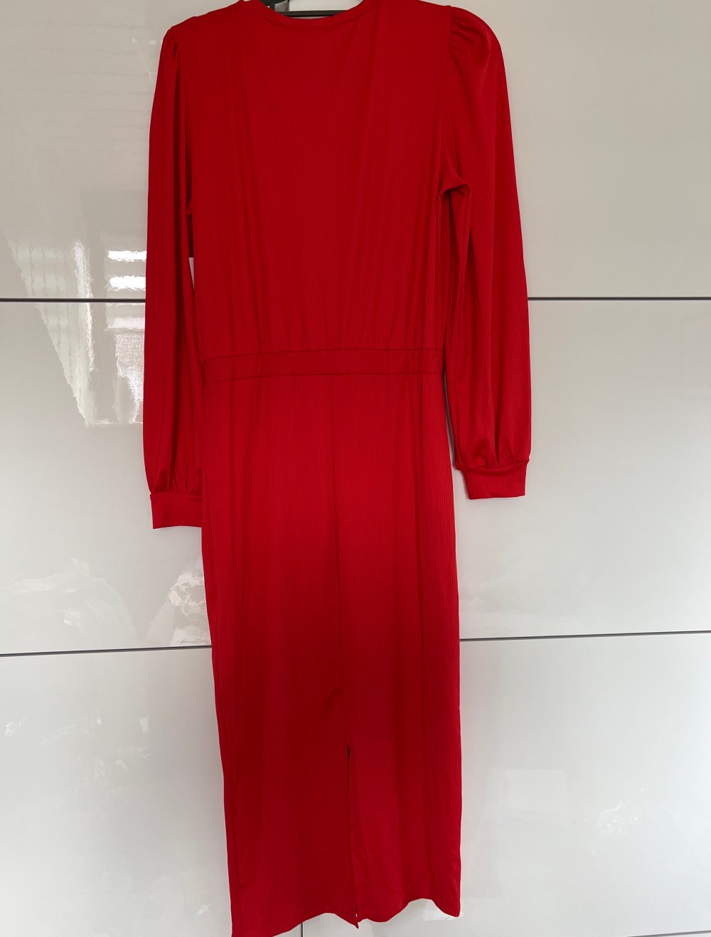rotes langes kleid