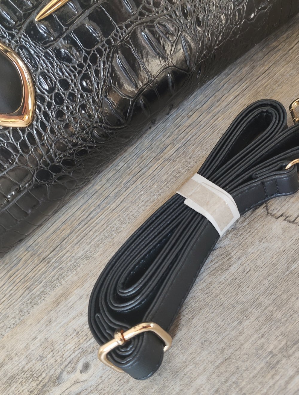 schwarze Handtasche