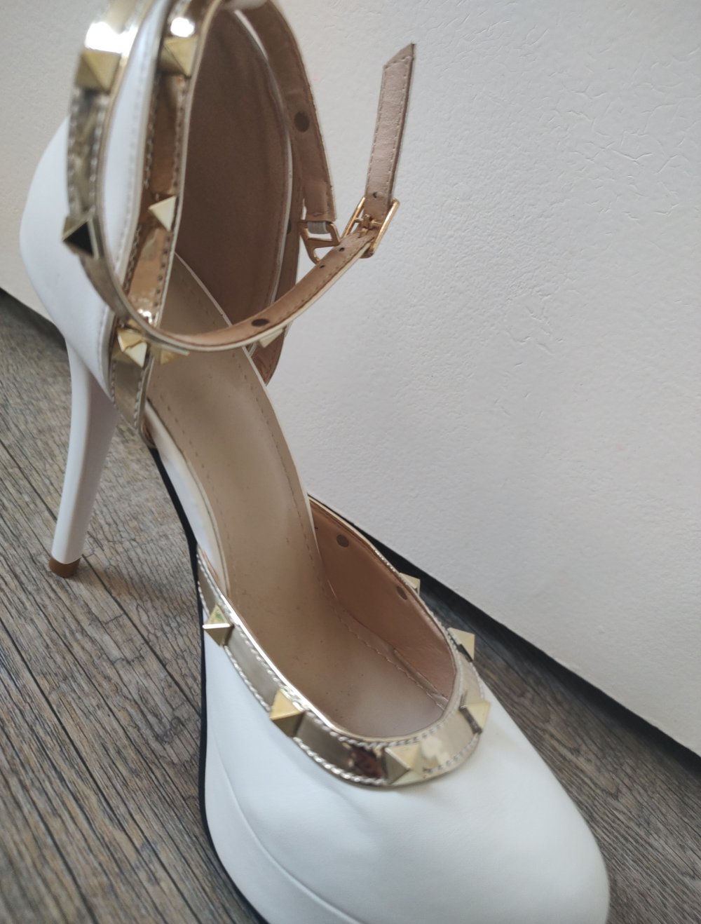 weiße high Heels