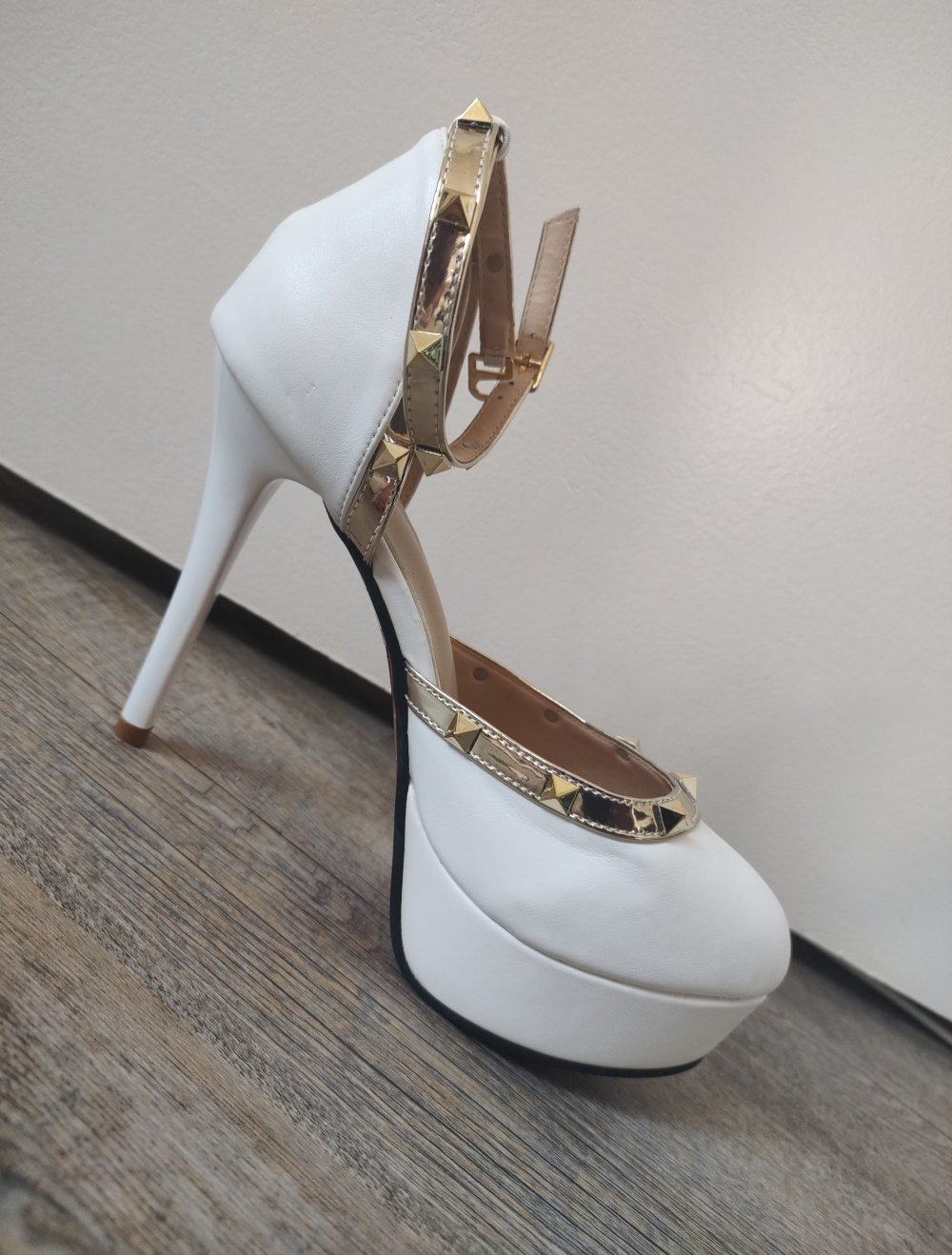 weiße high Heels