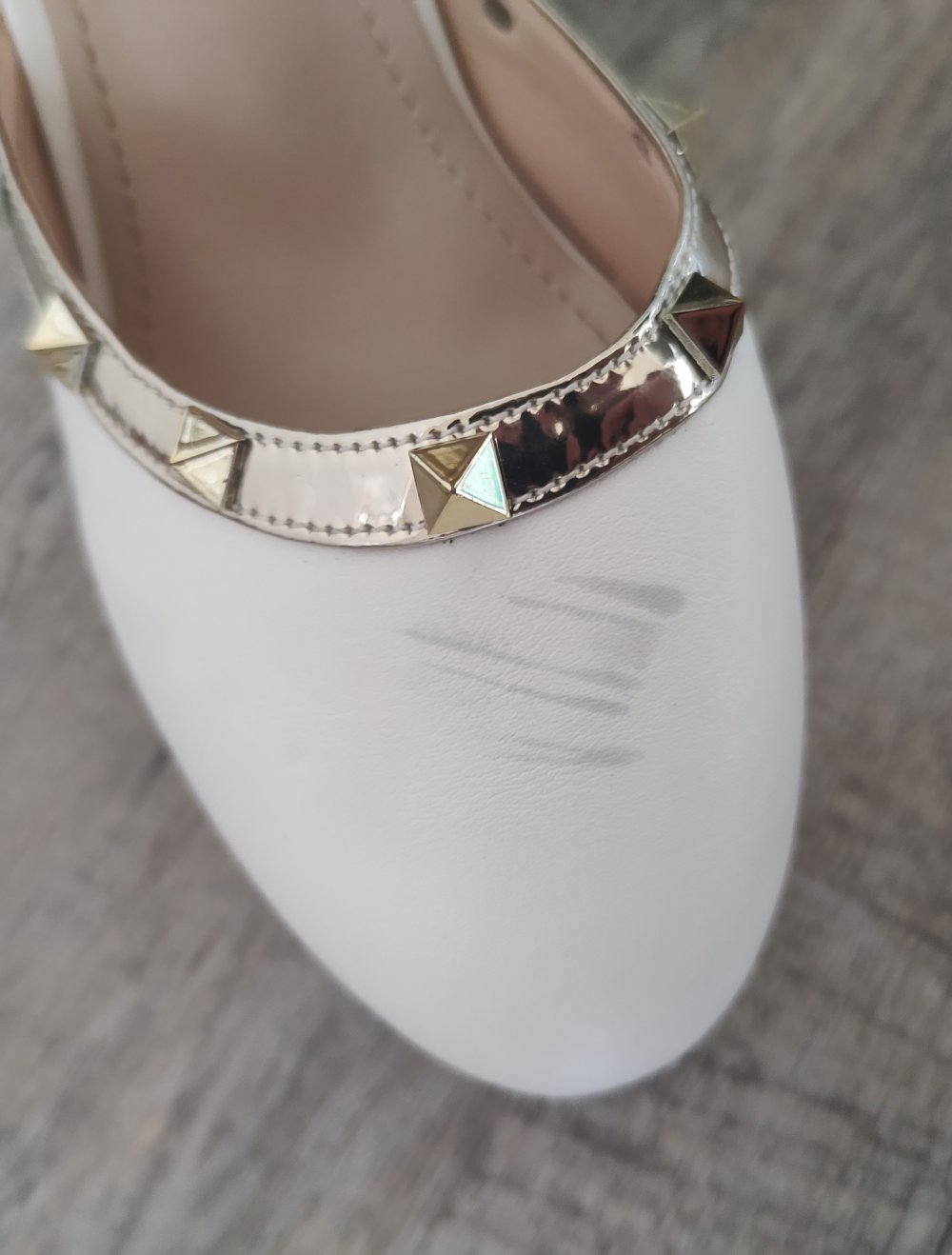 weiße high Heels