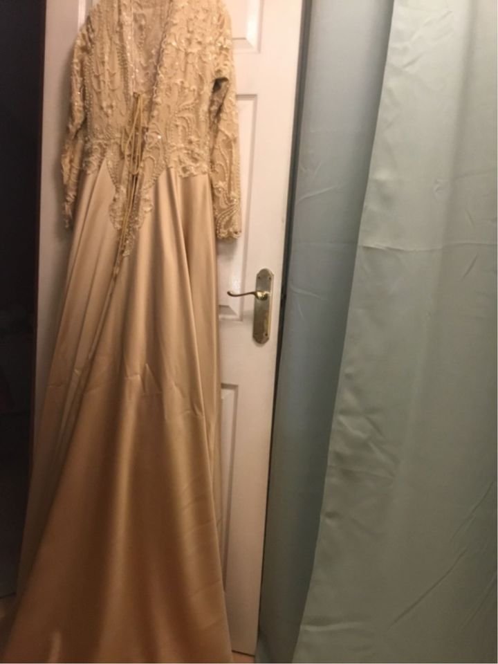 Abendkleid,Hennakleid,gold