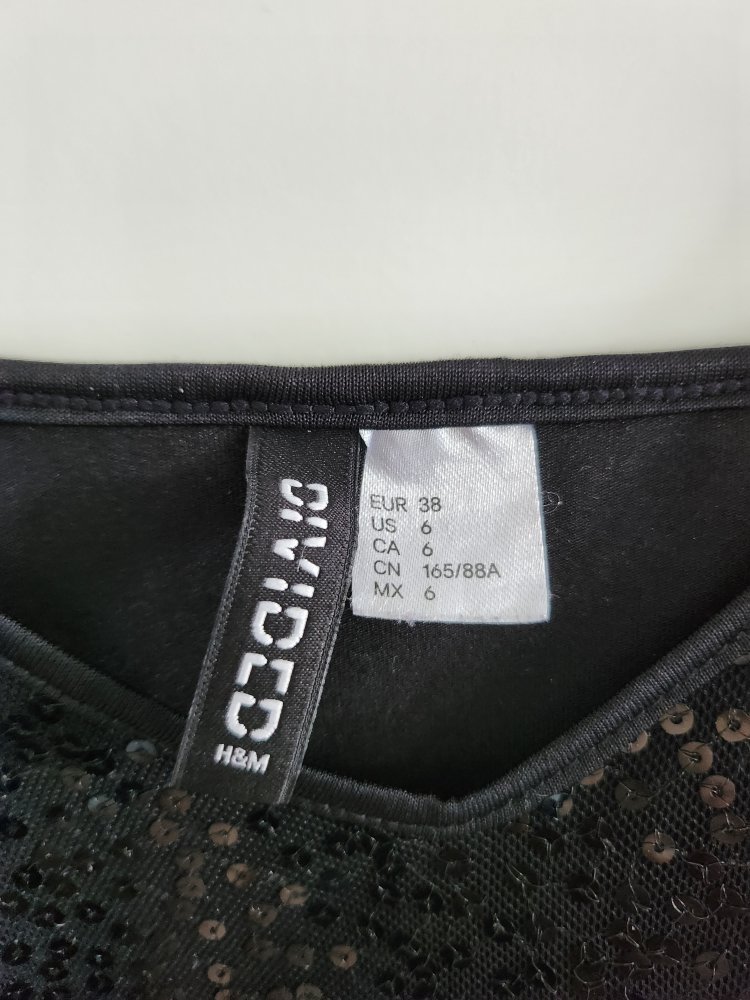 H & M Pailetten Top 38