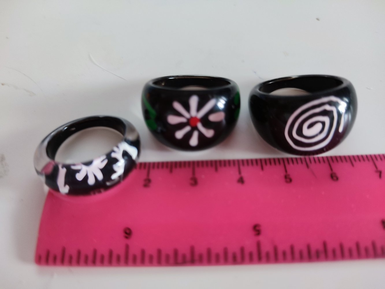 3 schwarze Ringe