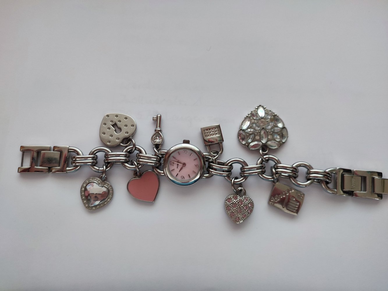 Fossil - Bettelarmband mit Uhr