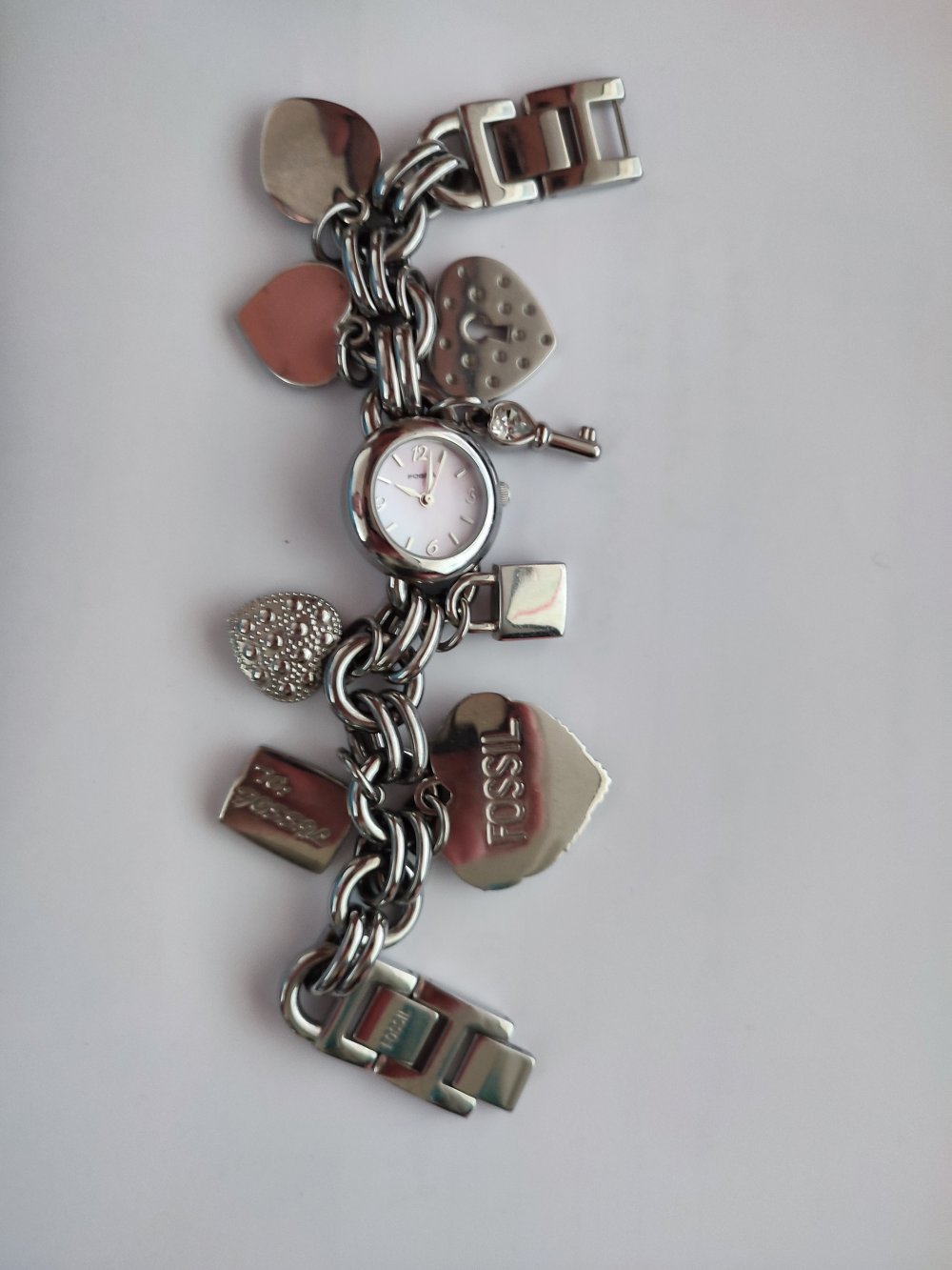 Fossil - Bettelarmband mit Uhr