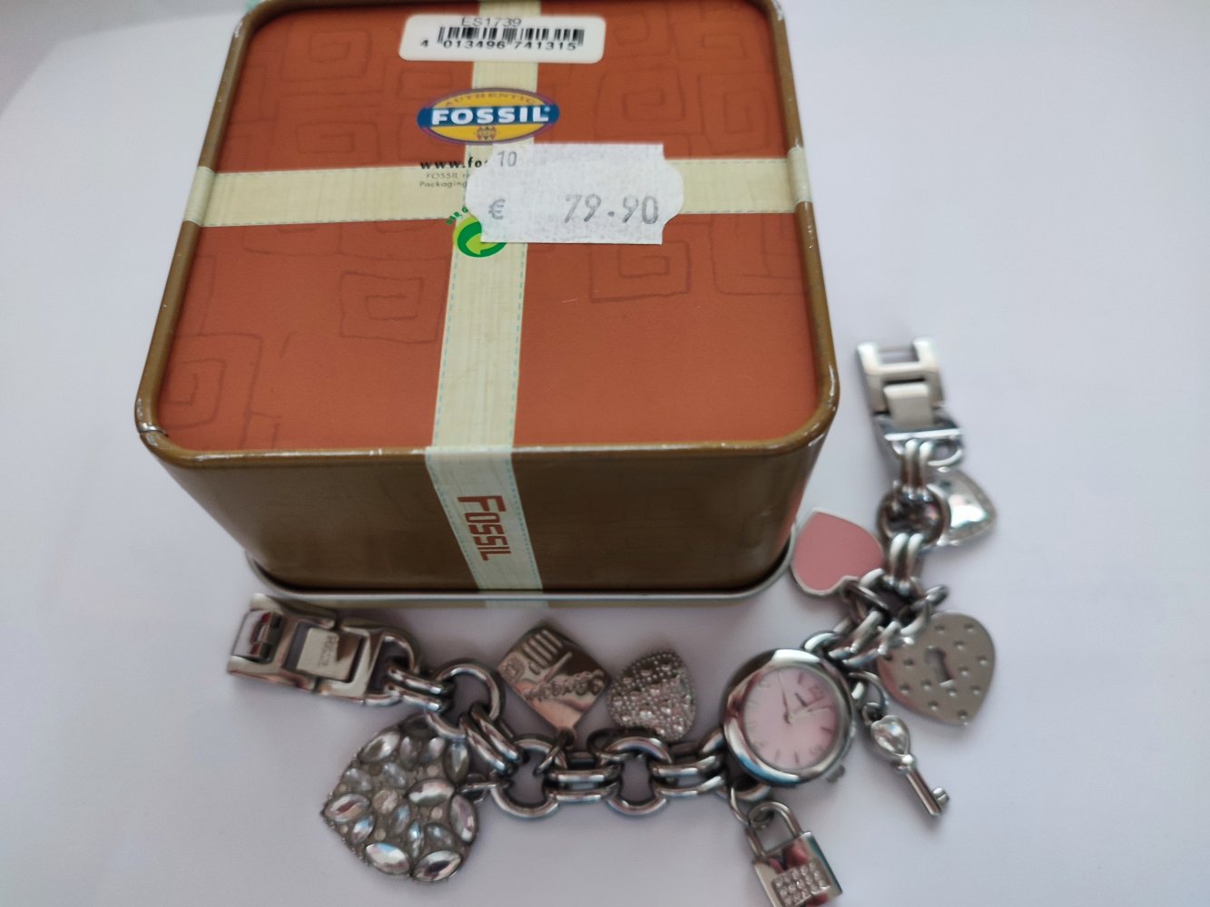 Fossil - Bettelarmband mit Uhr