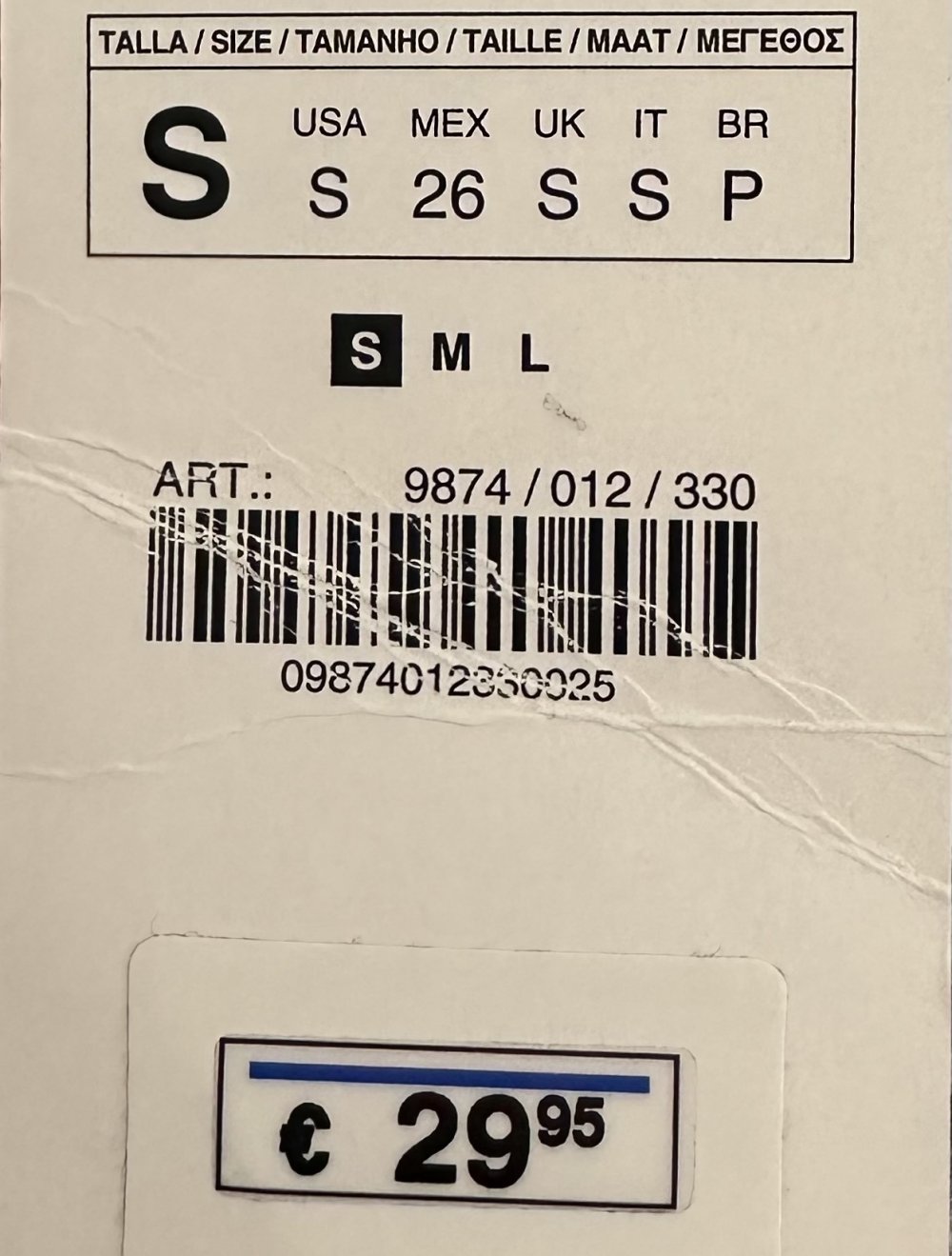 Zara Langarmbluse mit Rüschenkragen