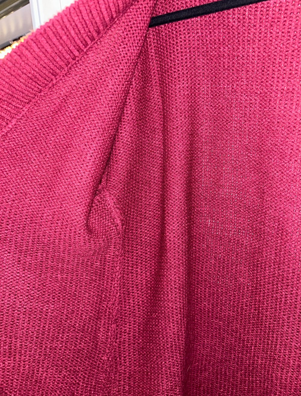 Strickjacke dunkelrot