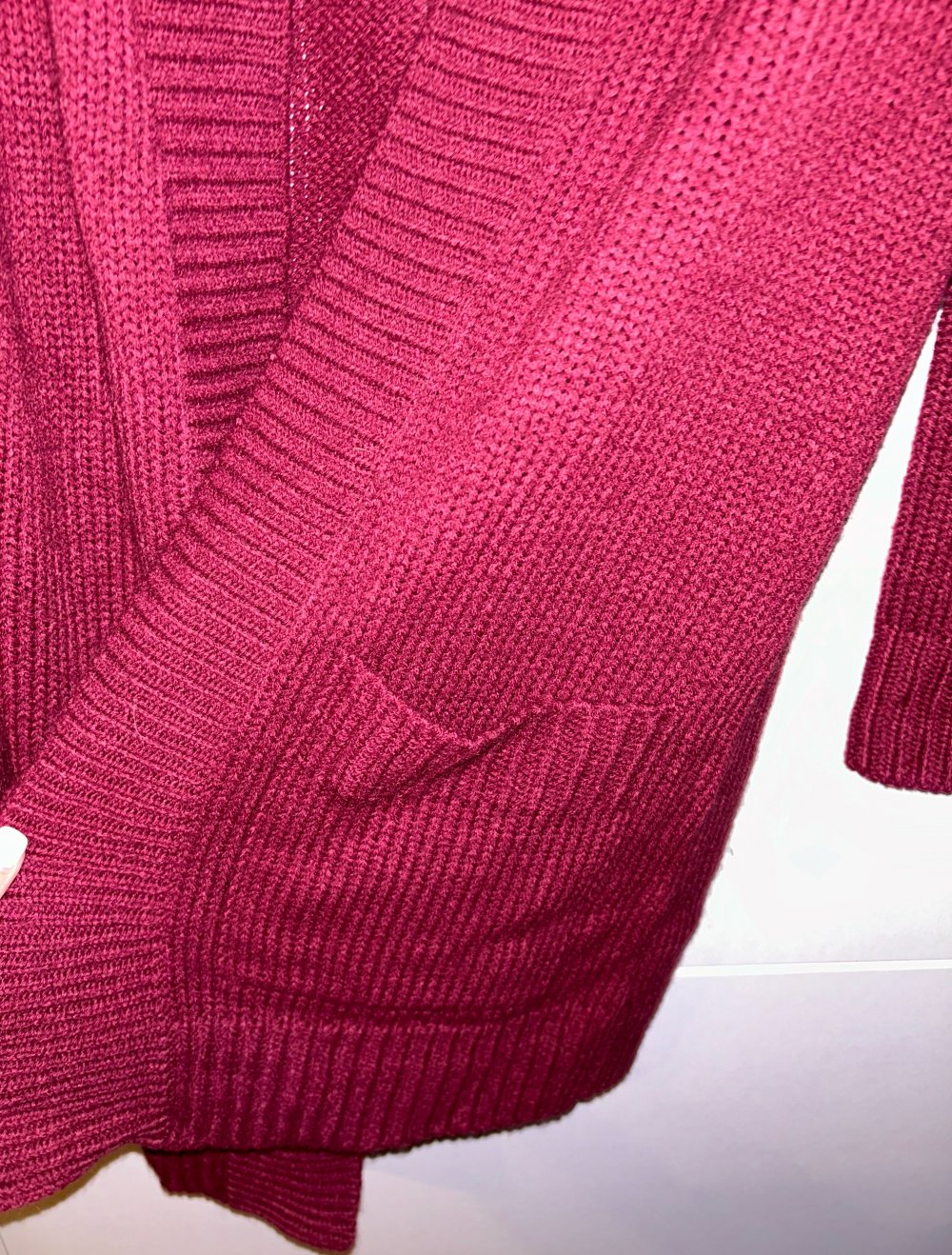 Strickjacke dunkelrot