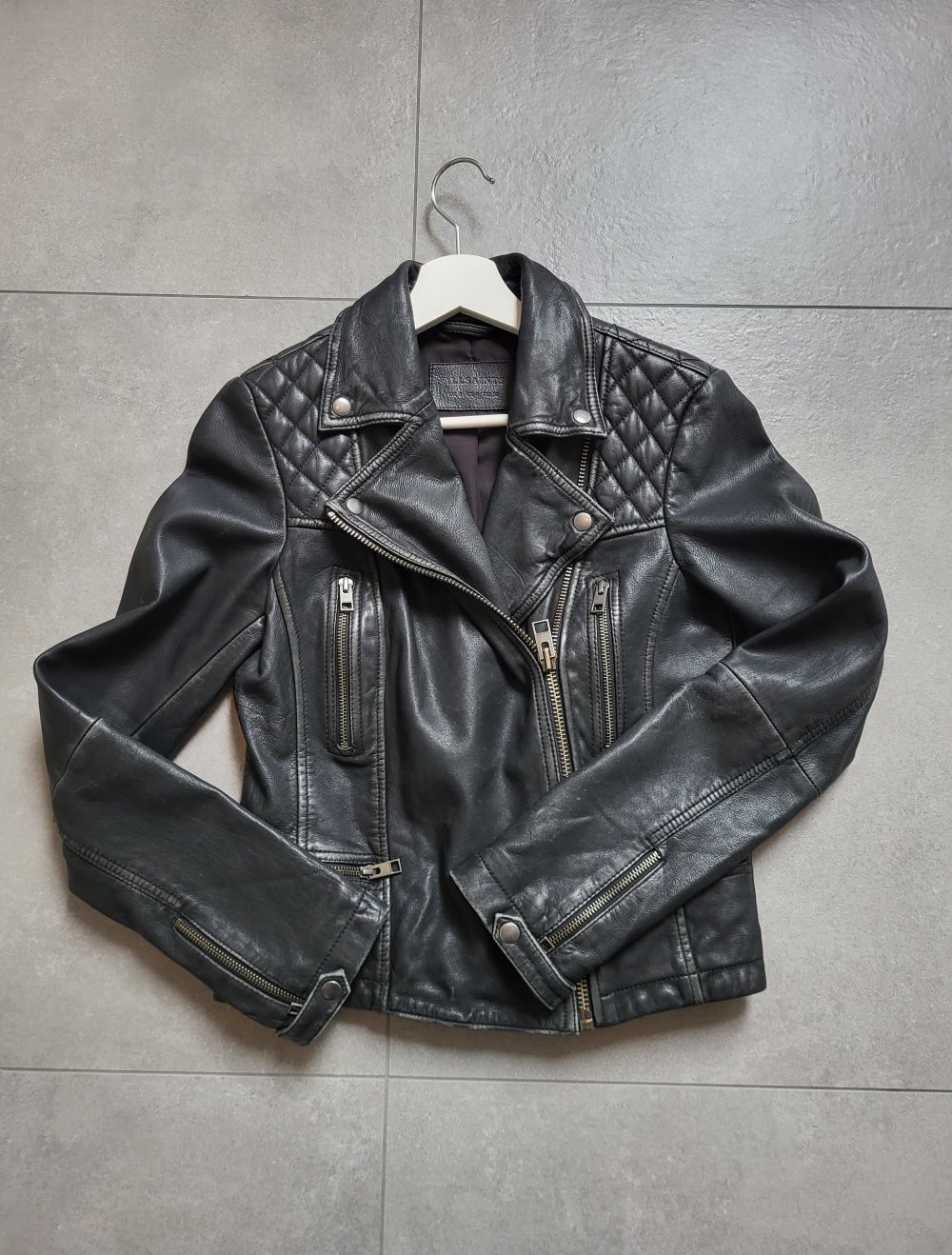 Leder Jacke