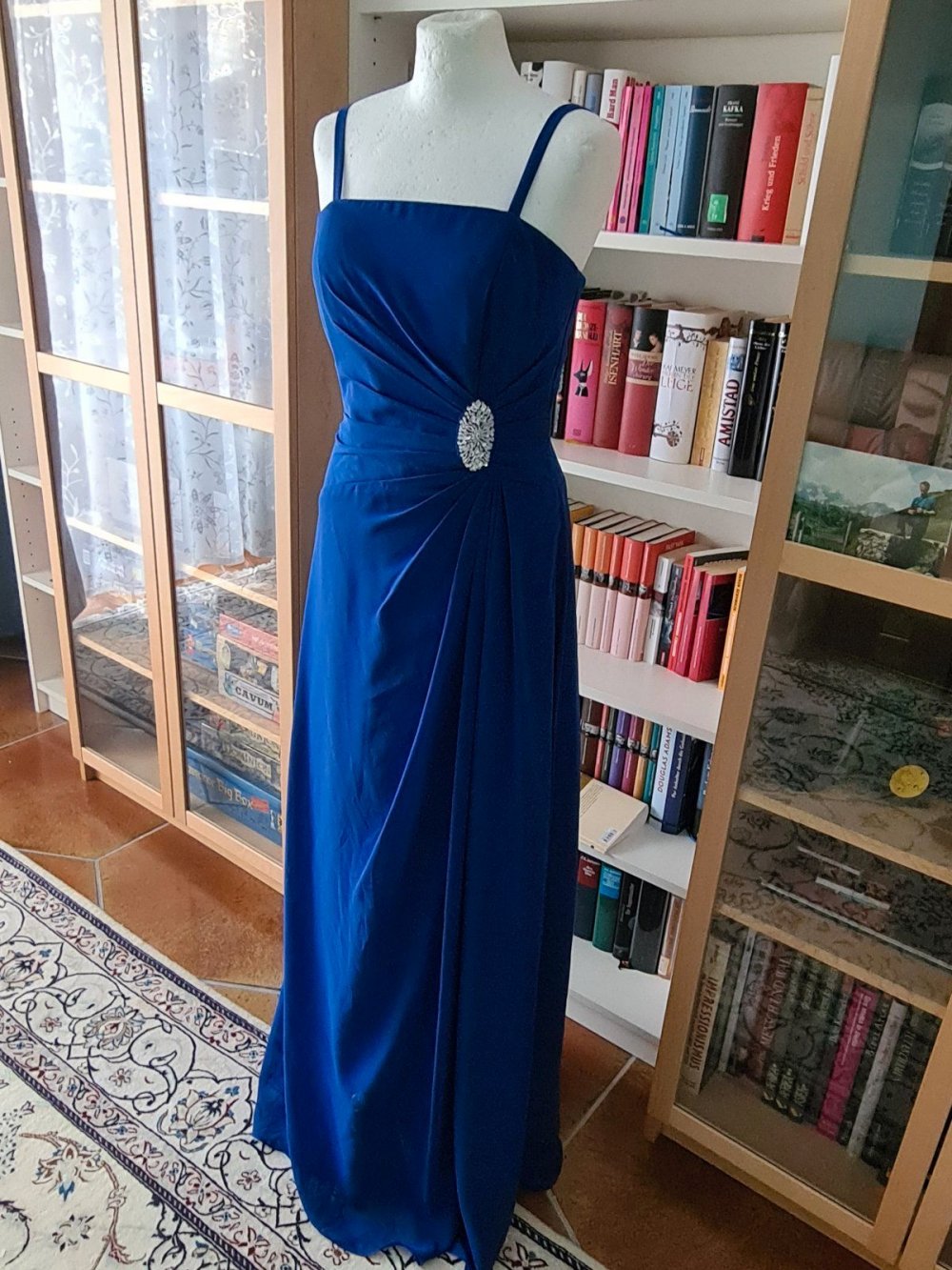 Abendkleid magic nights langes Kleid Gr. 40 blau