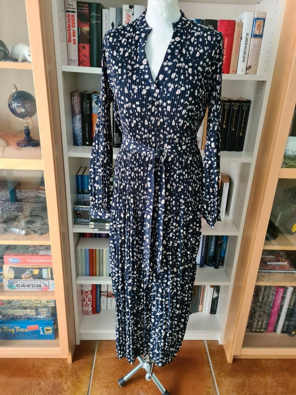 Midikleid Selected Femme Gr. 38 Langarm Plissee NEU