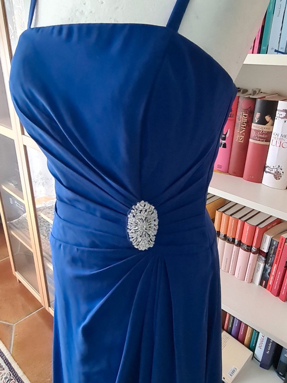Abendkleid magic nights langes Kleid Gr. 40 blau