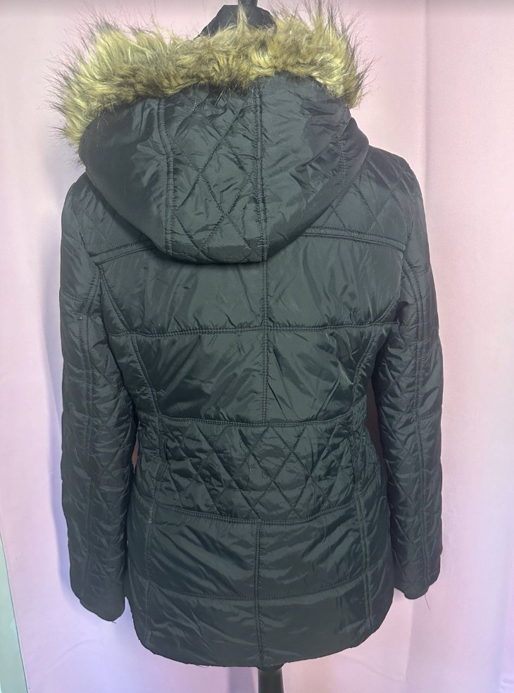 Leicht wattierte Winterjacke, schwarz, Größe L