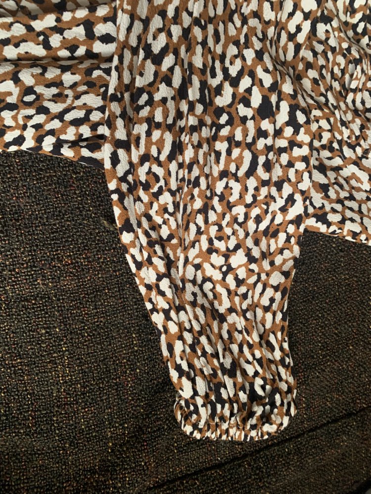 Mango, braun weißes Kleid