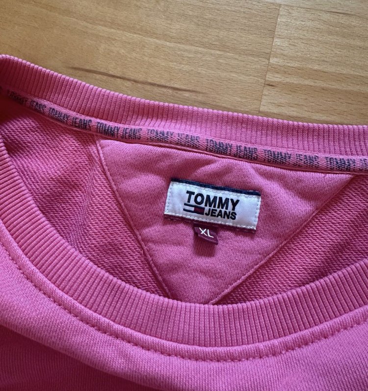 Tommy Jeans Pullover rosa Größe XL