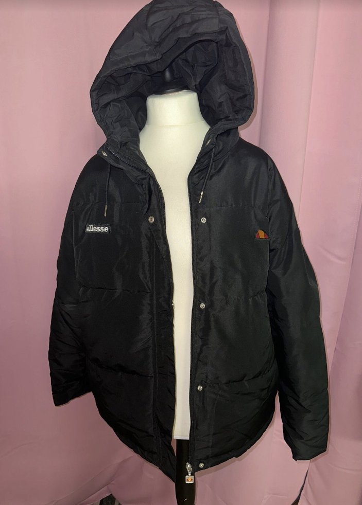 Ellesse Pejo Winterjacke schwarz, Größe 42