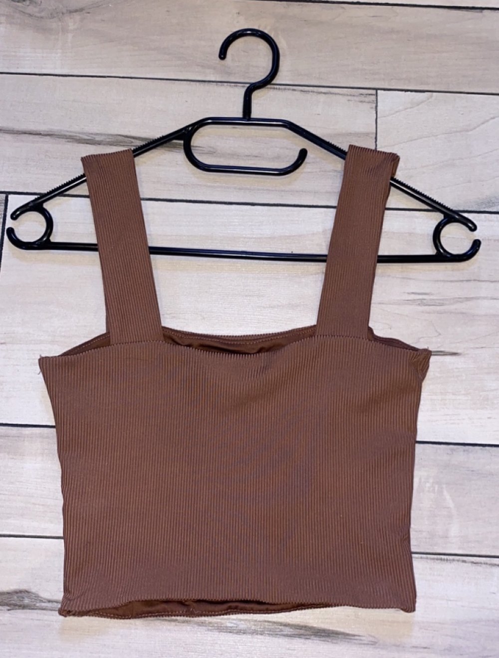 2er Pack Tops in Braun und Schwarz