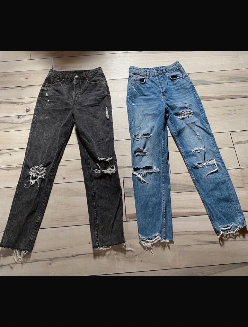 2er Pack Hosen in Blau und Schwarz mit Löschern