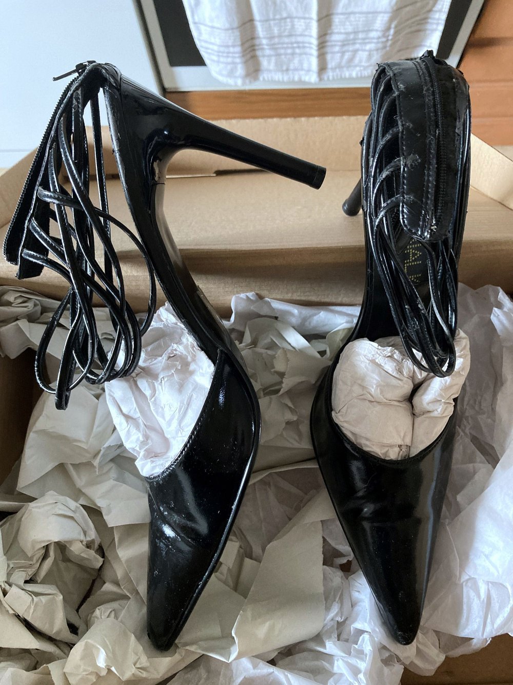 CITYWALK Schwarze Schwarze High Heels Gr. 41 High Heel Sandaletten