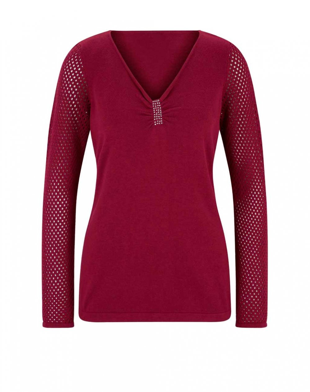 Designer-Pullover m. Strass