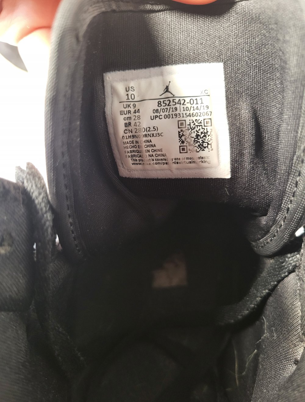 Air Jordan 1 Mid Satin Grey Toe Größe 44 Schwarz Weiß Grau guter Zustand