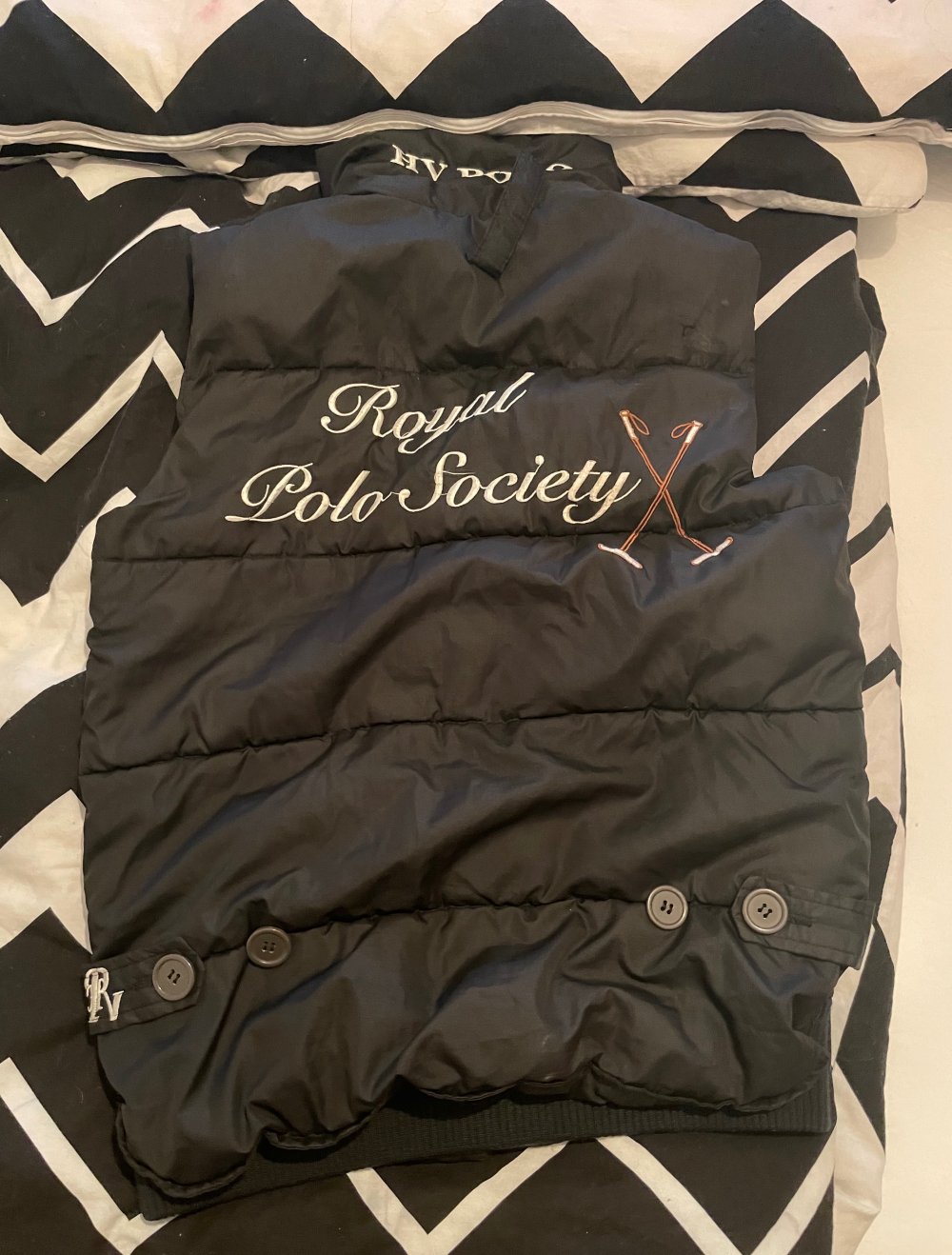 HV polo daunenjacke ärmellos schwarz gefüttert XS 36 damen