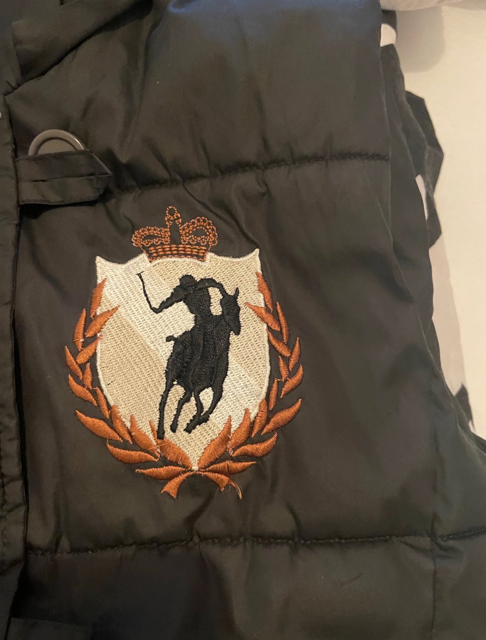HV polo daunenjacke ärmellos schwarz gefüttert XS 36 damen