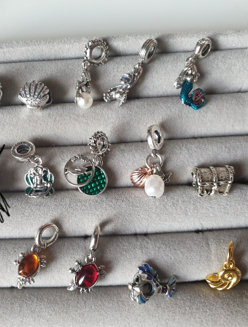 orginal Pandora Disney Charms Arielle SAMMLUNGSAUFLÖSUNG
