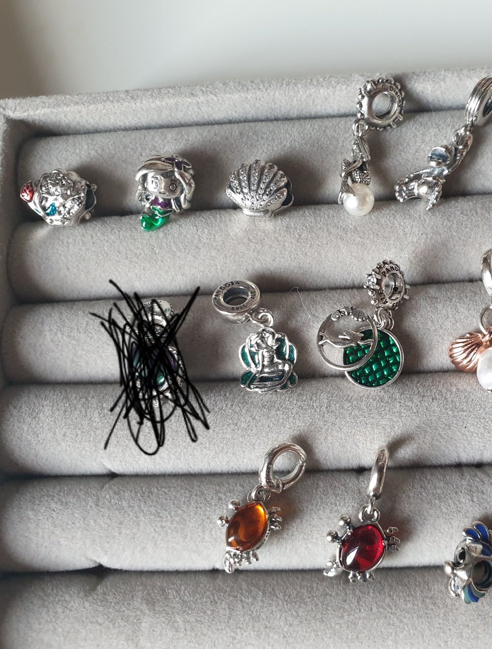orginal Pandora Disney Charms Arielle SAMMLUNGSAUFLÖSUNG