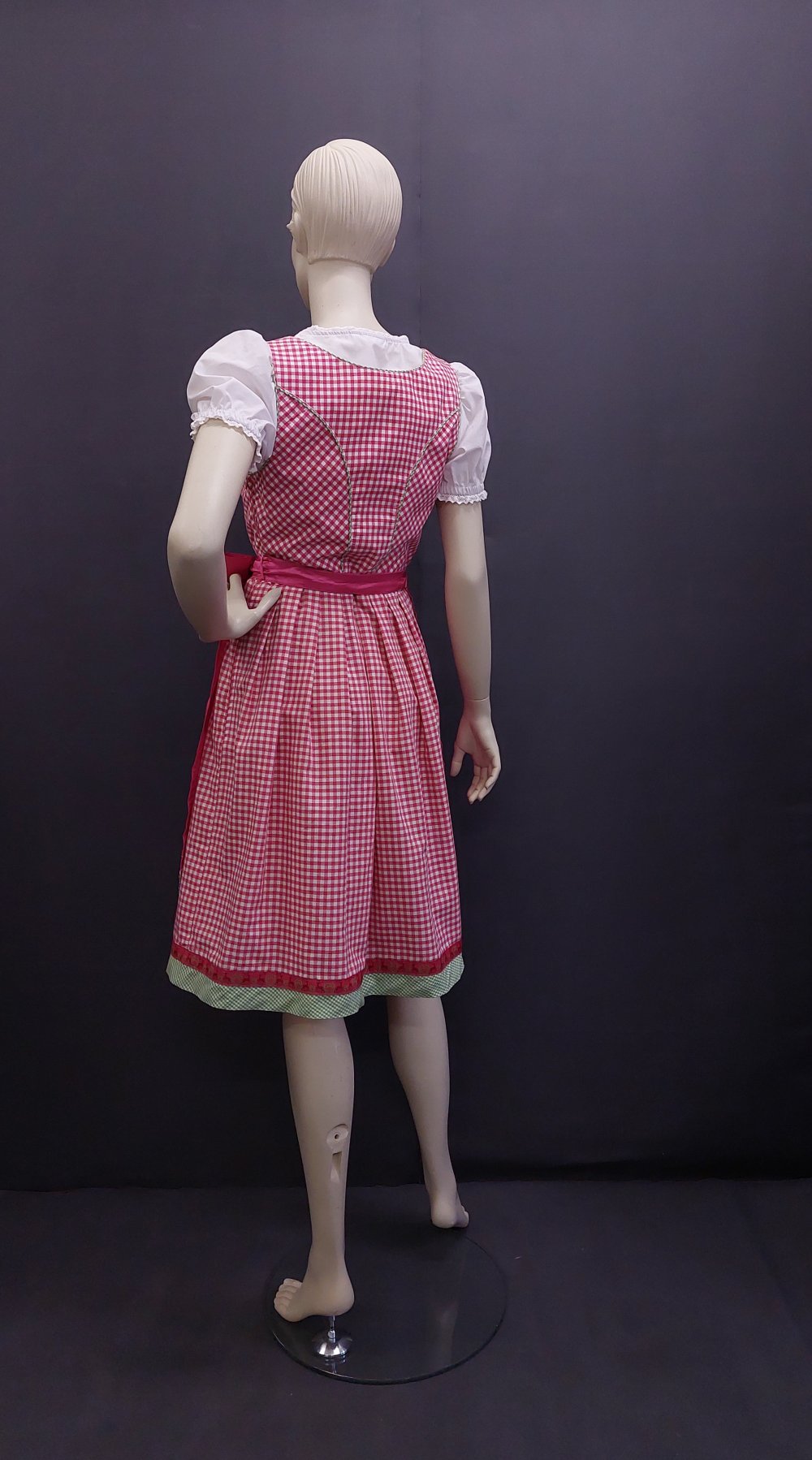 Stockerpoint - Dirndl - rosa pink - grün - weiß - inkl. Bluse und Schürze