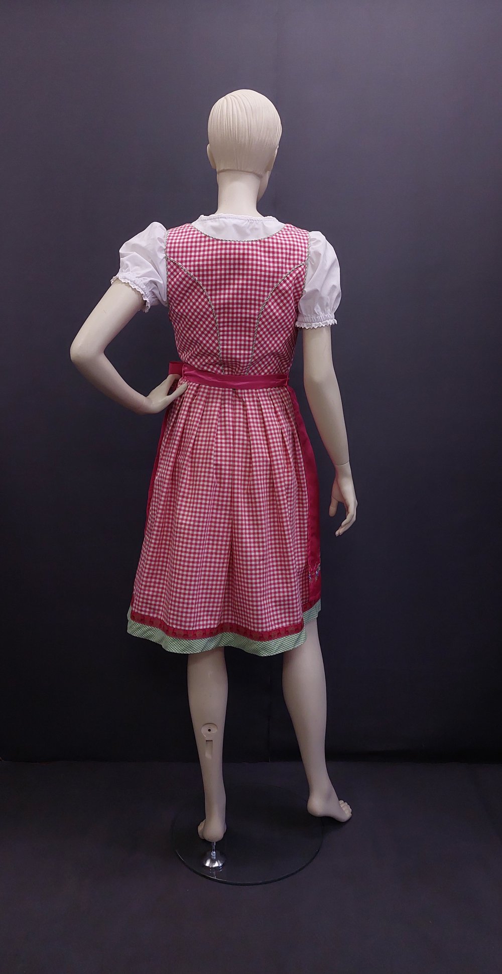 Stockerpoint - Dirndl - rosa pink - grün - weiß - inkl. Bluse und Schürze