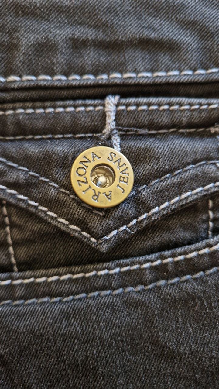 Arizona.  Stylische schwarze Hose, Jeans.  Größe 42. Baumwolle + Elastan + Polyester. 