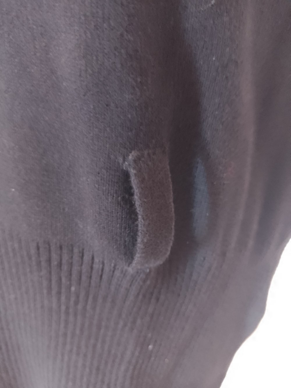 Alba Moda. Klassische gestrickte schwarze Weste . 100% Baumwolle. Größe XL.