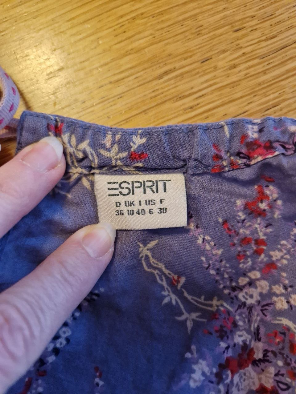 Esprit. Bequemes T-Shirt - Top. Größe 36. Baumwolle.