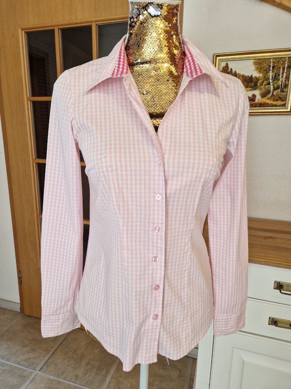 Wie neu. Elegantes Hemd - Bluse - Tunika. Größe XS-S. Baumwolle.
