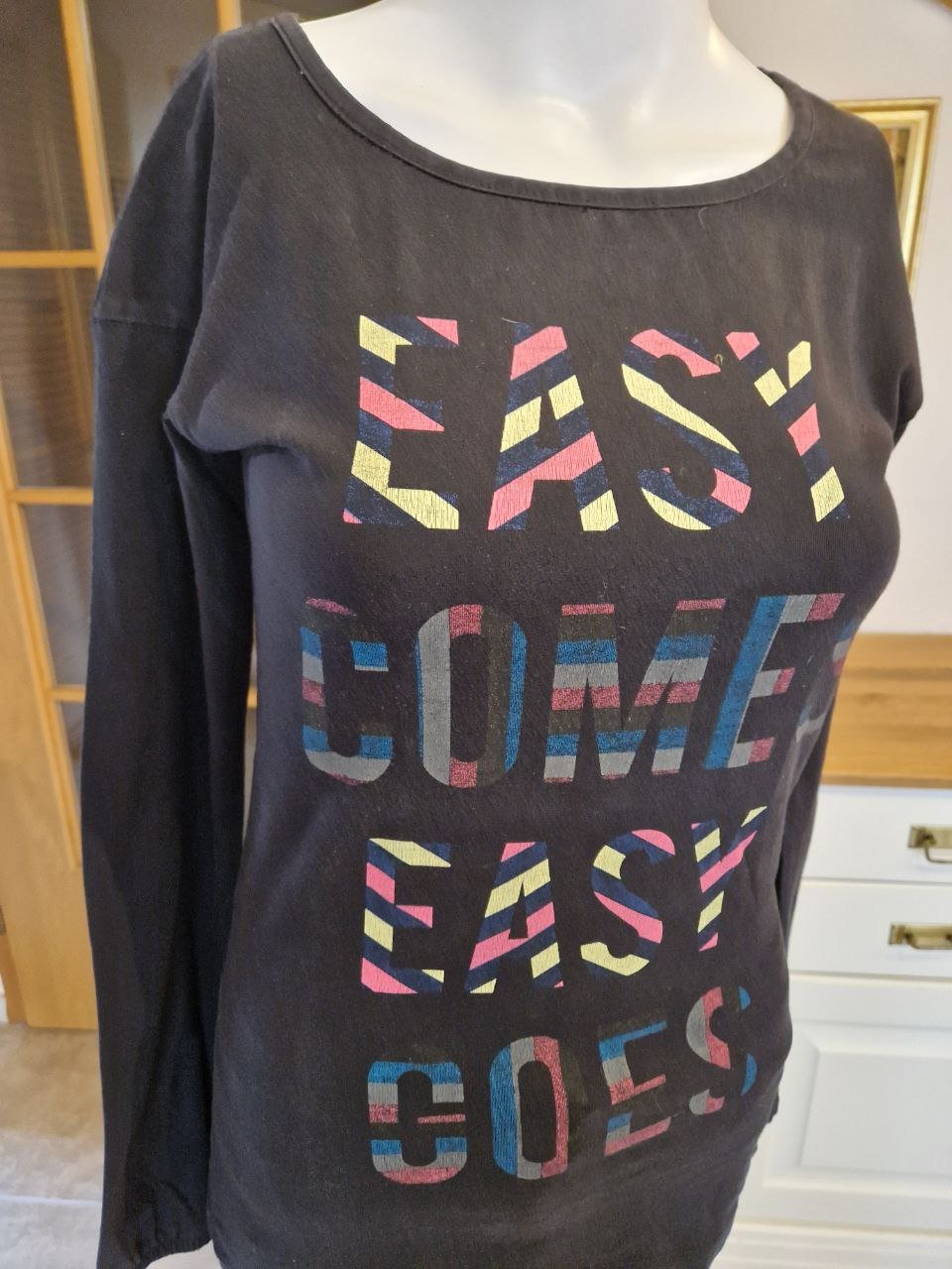 Ichr.  Schönes T-shirt - Strick - Tunika.  Große S.  Baumwolle.  