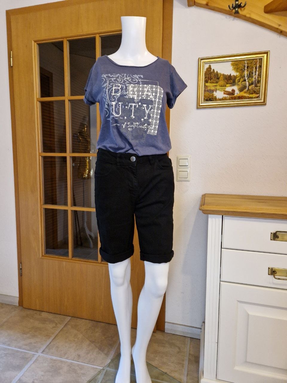 Gina Benotti.  Wie neu.  Bequeme schwarze Shorts.  Größe 38.  