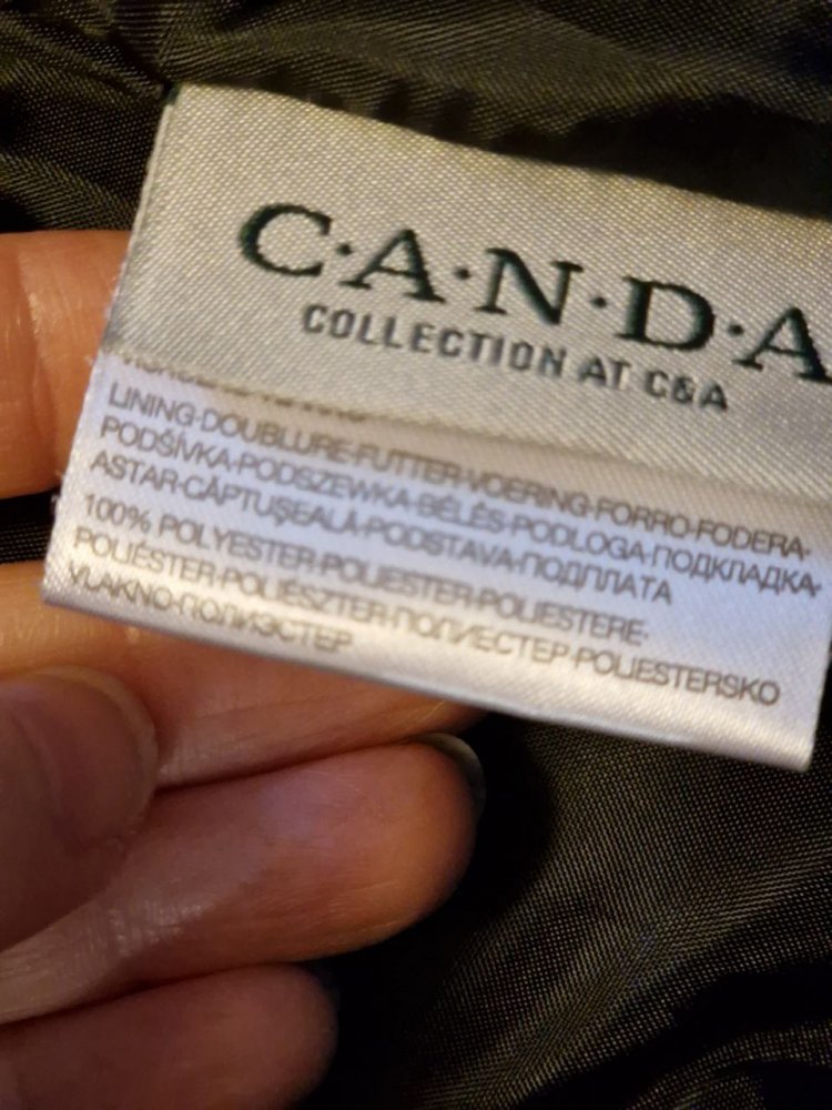 C&A.  Klassischer grauer Rock.  Gefüttert. Polyester + Viskose.  Größe 38.