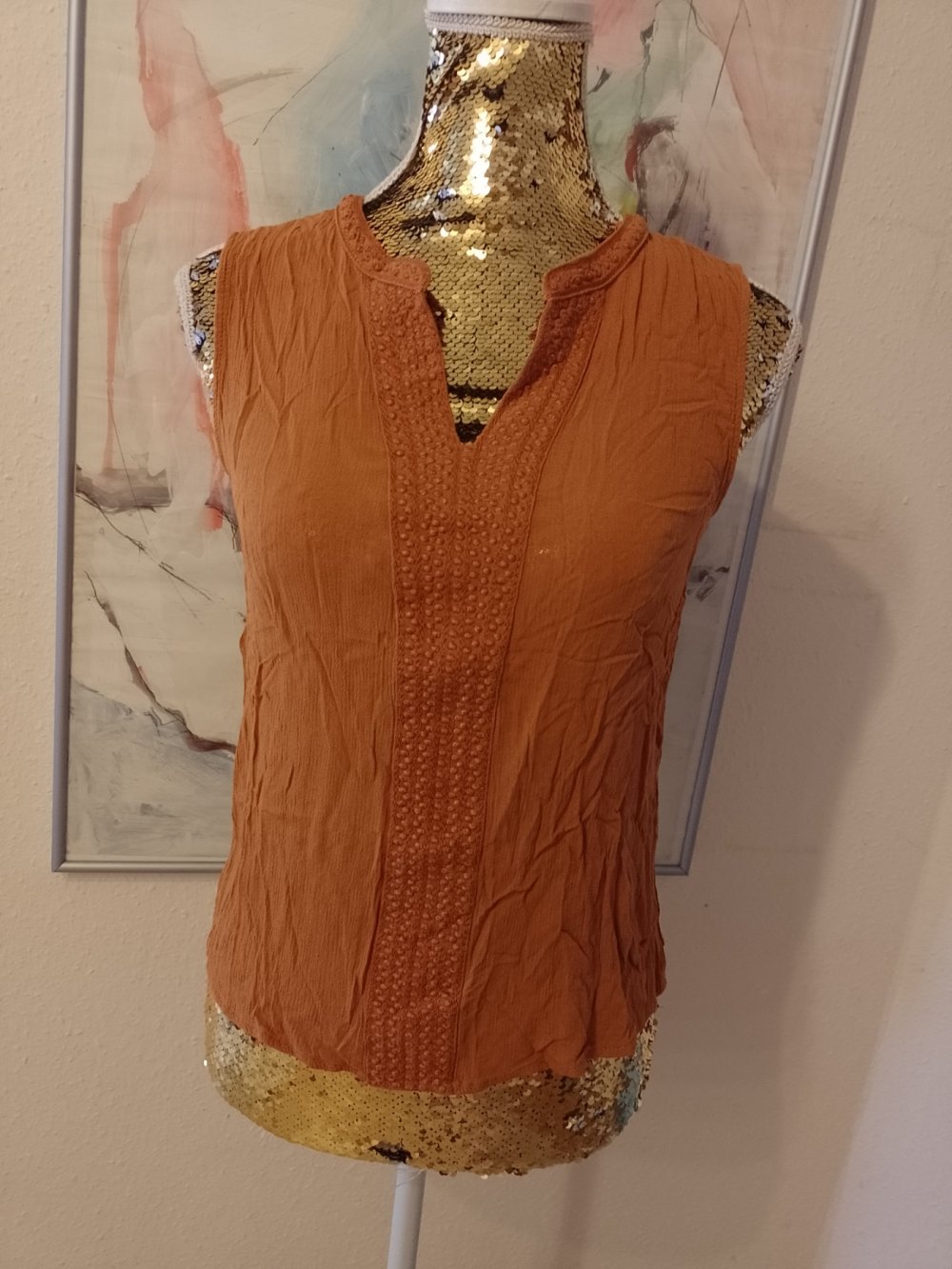 Vero Moda. Elegantes T-Shirt - Bluse - Top. Viskose. Größe S. 