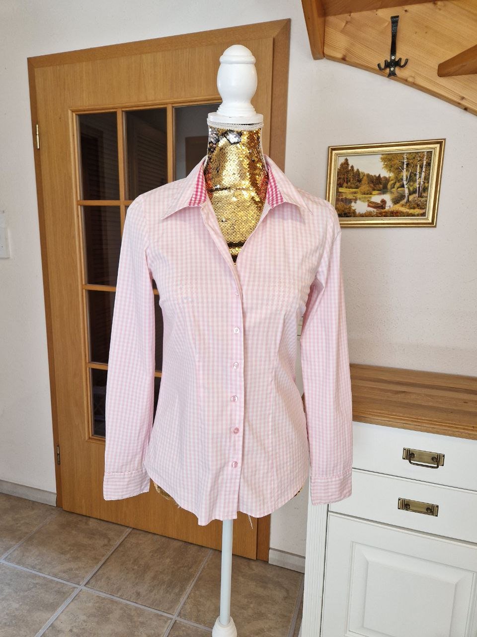 Wie neu. Elegantes Hemd - Bluse - Tunika. Größe XS-S. Baumwolle.