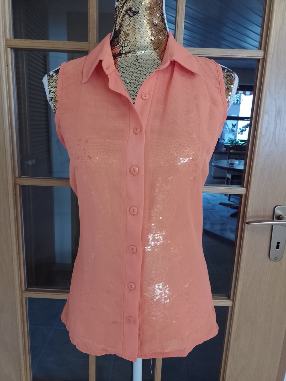 Melrose. Bequemes Hemd - Bluse -Tunika -Top . Polyester. Größe S. 