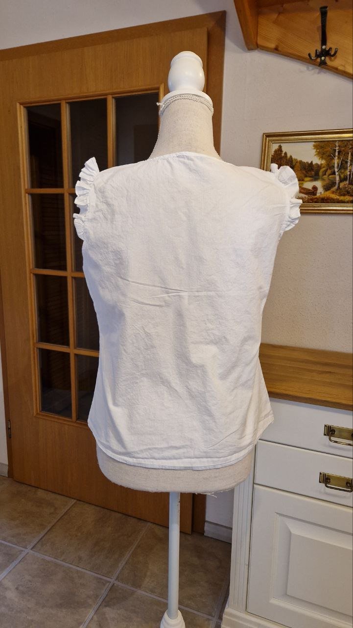 Shein. Weiße Bluse - Top. Baumwolle.  Größe M ( 38 ).