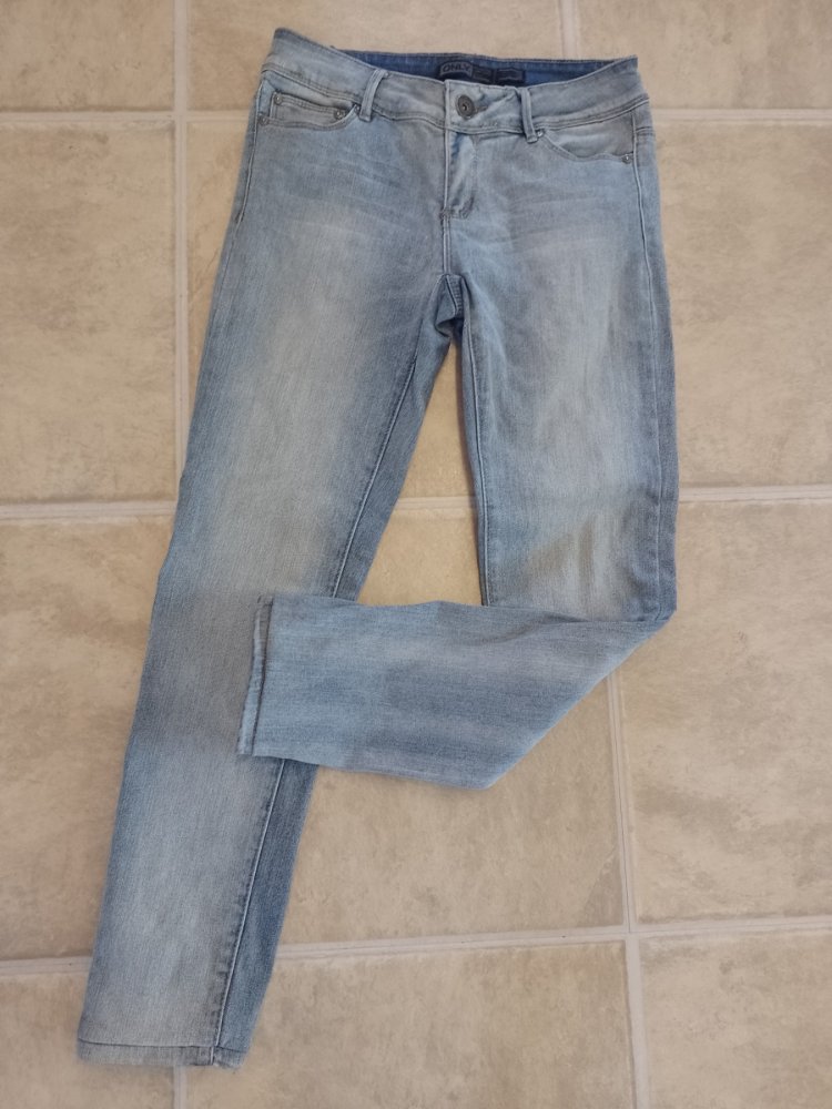 Only. Stylische blaue Hose, Jeans. Baumwolle+Elastan. W30/L32