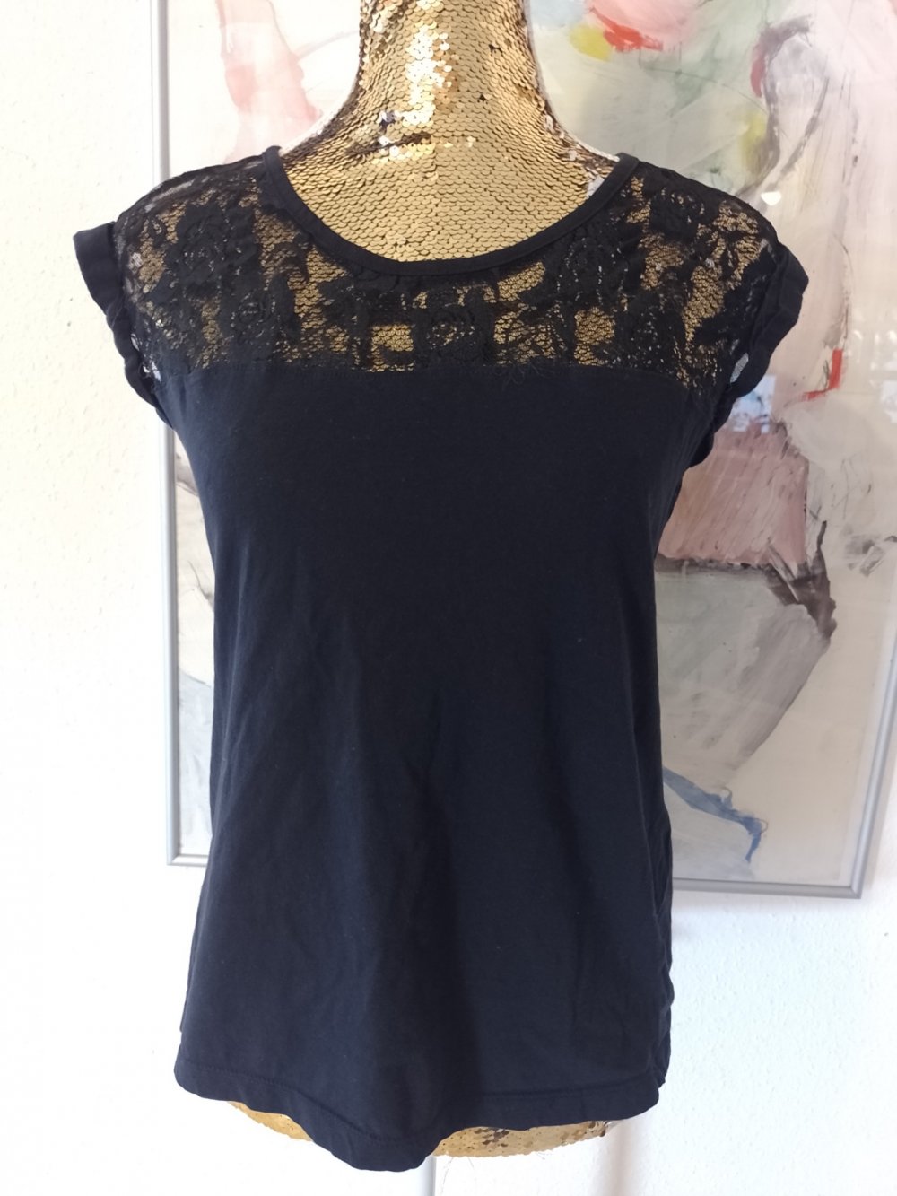 Red by Emp. Elegantes T-Shirt - Bluse - Top.  Baumwolle.  Größe M.