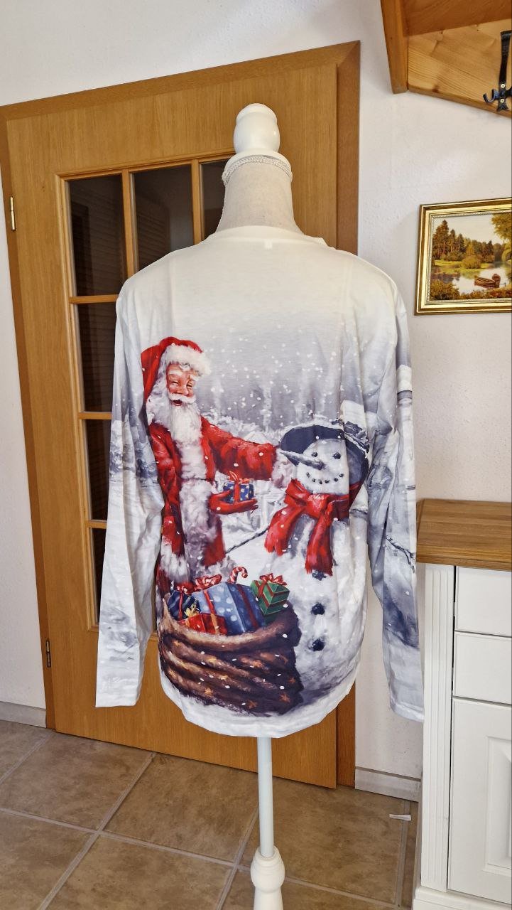 Langarm Weihnachts-Sweatshirt, Pulli, Strick.  Unisex.