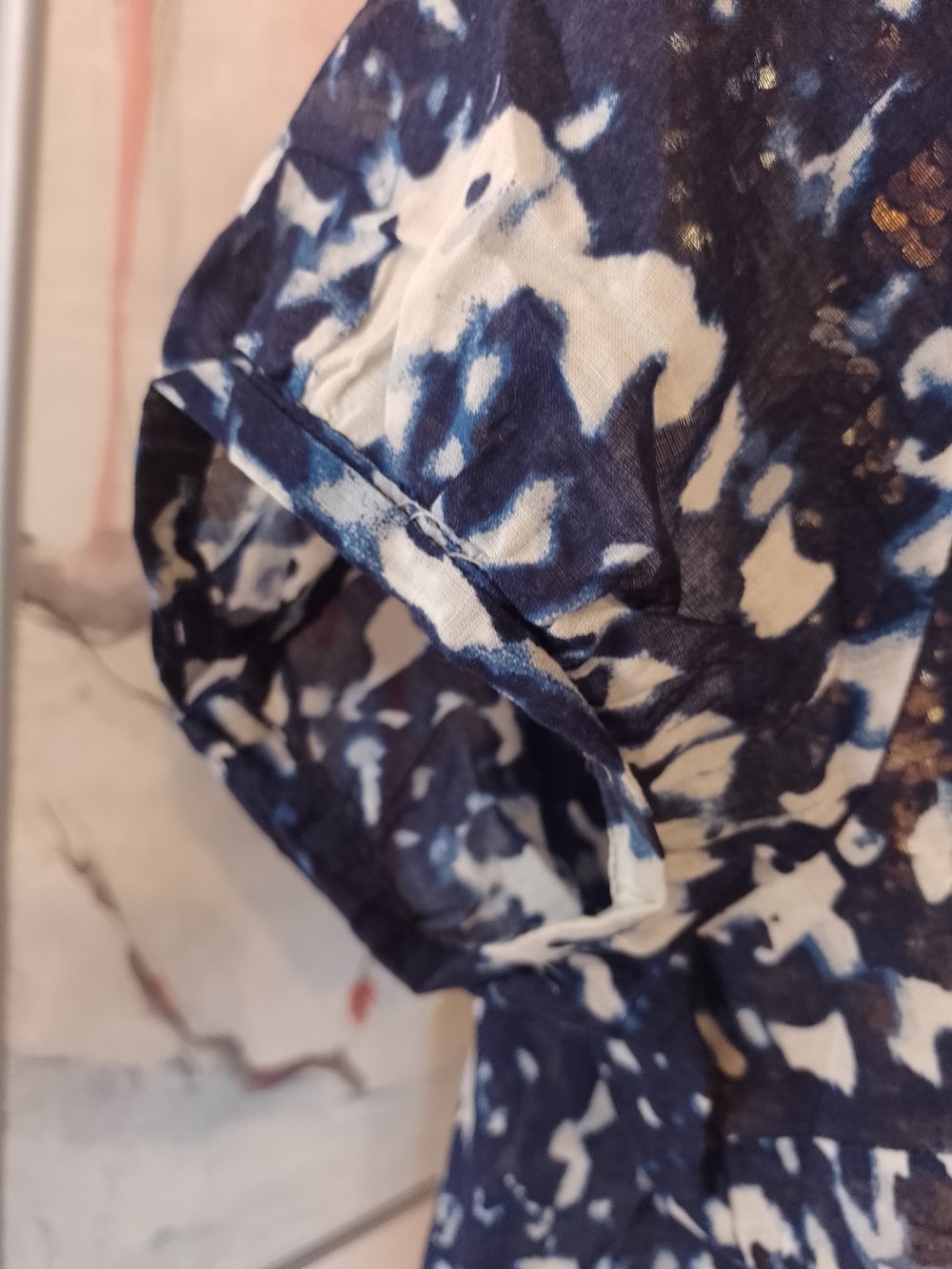 Cecilia Elegantes T-Shirt - Bluse - Top. Baumwolle. Größe M. 