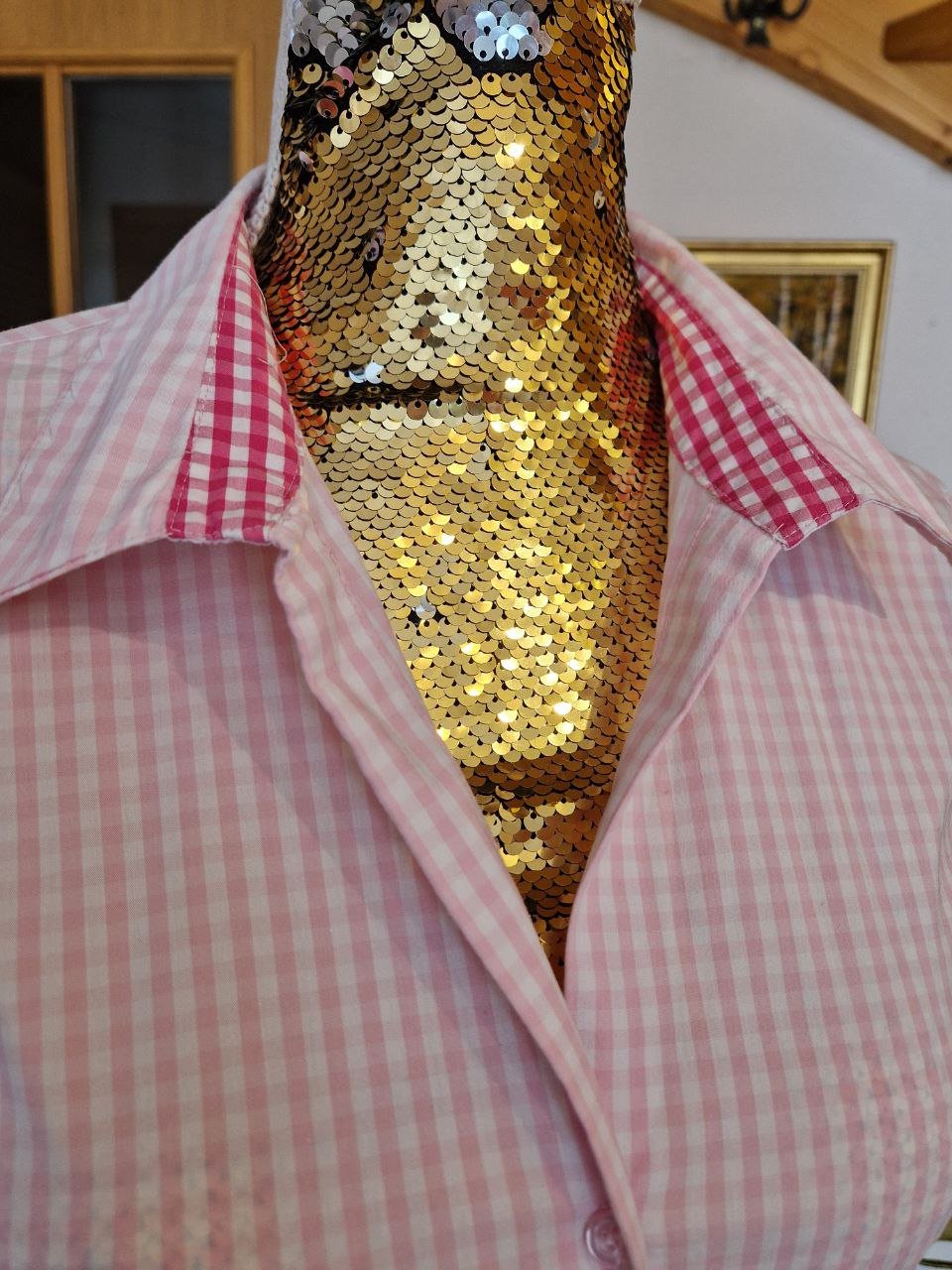 Wie neu. Elegantes Hemd - Bluse - Tunika. Größe XS-S. Baumwolle.